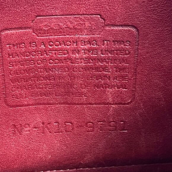COACH backpack shoulder red color - Picture 5 of 9